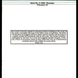 DSIR Palmerston North - Campus News: Issue No. 2 - 15 February 1990