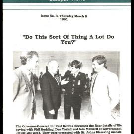DSIR Palmerston North - Campus News: Issue No. 3 - 8 March 1990
