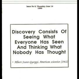 DSIR Palmerston North - Campus News: Issue No. 8 - 14 June 1990