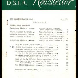 New Zealand DSIR Newsletter - May 1963