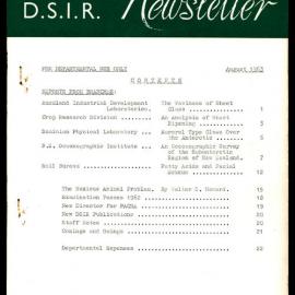 New Zealand DSIR Newsletter - August 1963