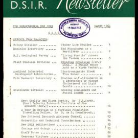 New Zealand DSIR Newsletter - March 1964
