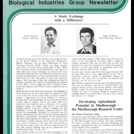 DSIR - Biological Industries Group - Newsletter: Issue No. 3 - June 1984