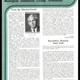 DSIR - Biological Industries Group - Newsletter: Issue No. 6 - March 1985