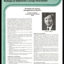 DSIR - Biological Industries Group - Newsletter: Issue No. 8 - September 1985