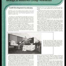 DSIR - Biological Industries Group - Newsletter: Issue No. 11 - September 1986