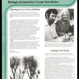 DSIR - Biological Industries Group - Newsletter: Issue No. 16 - April 1988