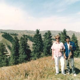 Margot Forde and friend
