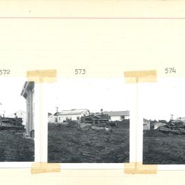 Digger preparing site - 1