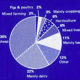 Farm types by output percentage