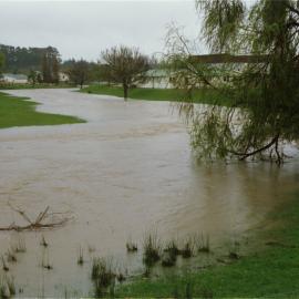 Turitea stream in flood. 6. General flooding