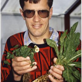 John van den Bosch with white clover and chicory