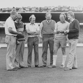 Scientists at Carisbrook