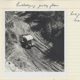 Gully control by bulldozing. 2. Gully floor