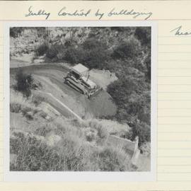 Gully control by bulldozing. 3. Head control