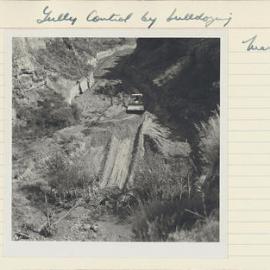 Gully control by bulldozing. 4. Aerial view