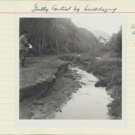 Gully control by bulldozing. 9. Secondary head development