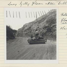 Sowing gully floor. 2. Rolling gully floor