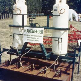 Flame weeder. 1. Propane tanks
