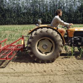 Lely rotary harrow. 2. Side view