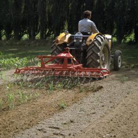 Lely rotary harrow. 3. Rear view