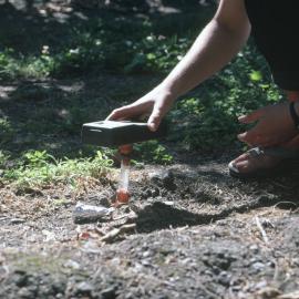Hand held soil moisture probe