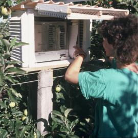 Stevenson screen. 2. Checking the instruments