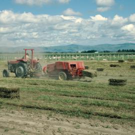 Aorangi Harvesting. 4. Hay baler