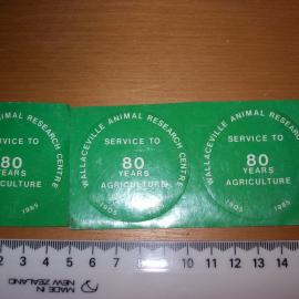 Wallaceville Eighty Year Anniversary Stickers