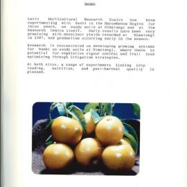 MAF - Levin Horticultural Research Centre