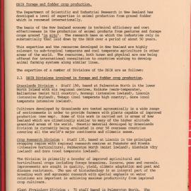 DSIR - Forage and fodder crop production