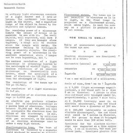 DSIR - Information on Electron Microscopy