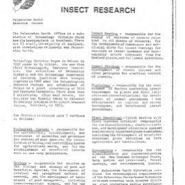 DSIR - Insect Research