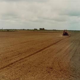 John James driving the Stanhay precision seeder at Aorangi 