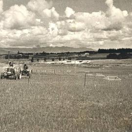 Tractors at work on Kaikohe farm
